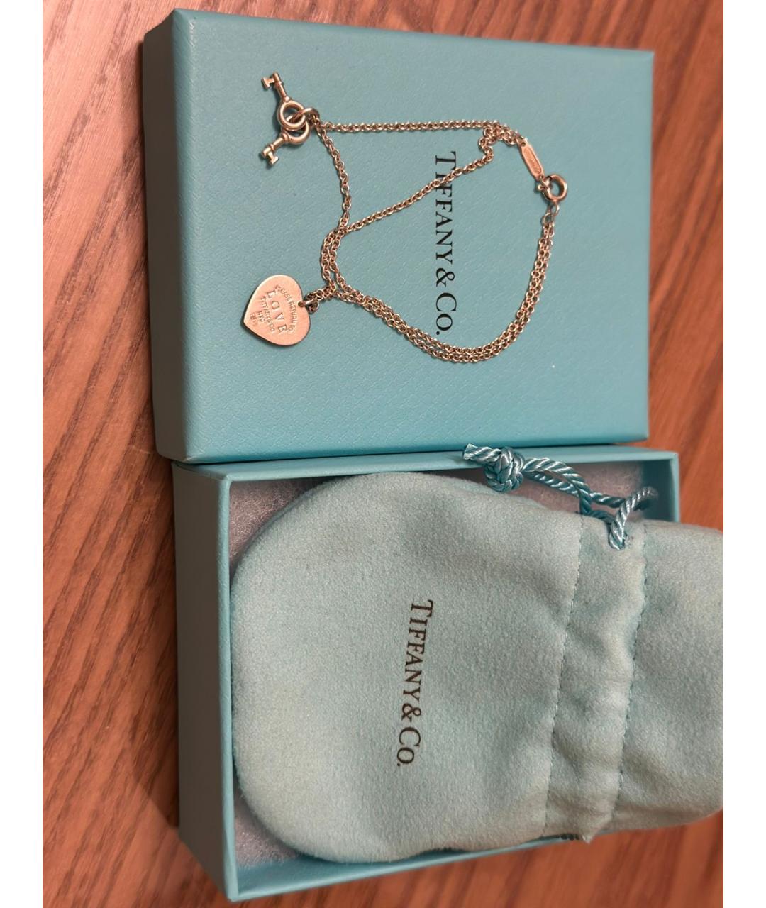 TIFFANY&CO Серебрянный серебряный браслет, фото 3