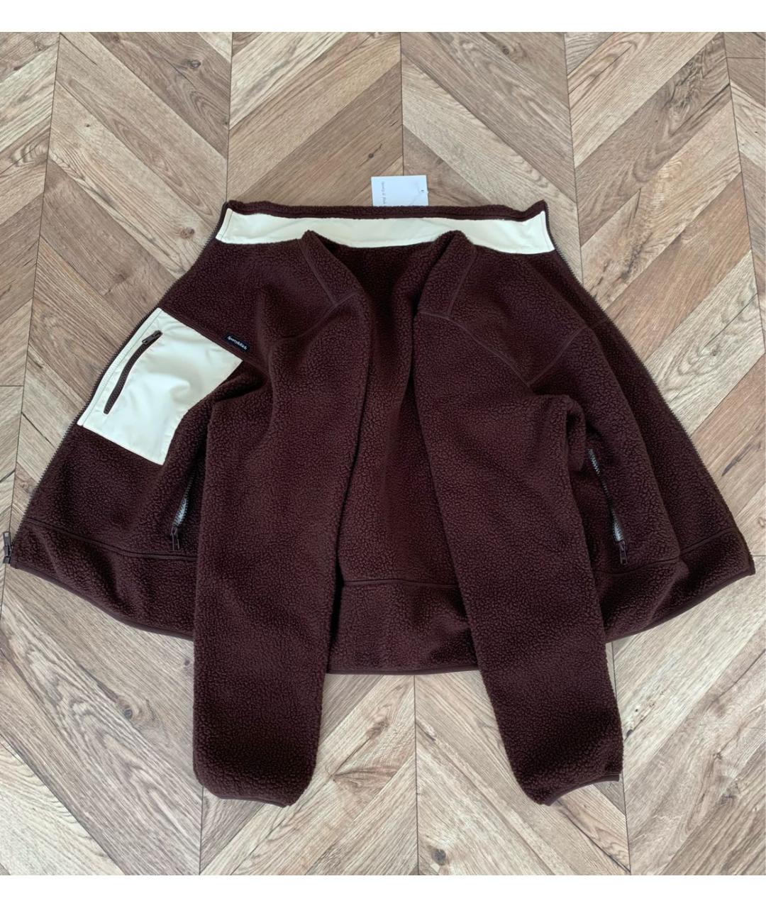 SPORTY AND RICH Коричневая полиэстеровая спортивная куртка, фото 6