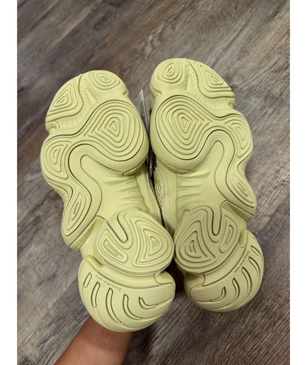 ADIDAS YEEZY Желтые замшевые кроссовки, фото 5