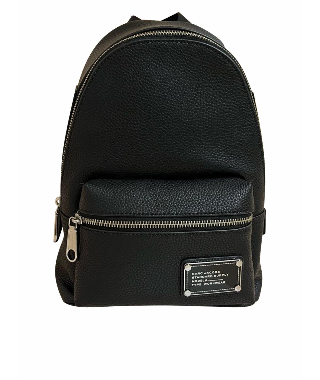 MARC JACOBS Черный кожаный рюкзак, фото 1