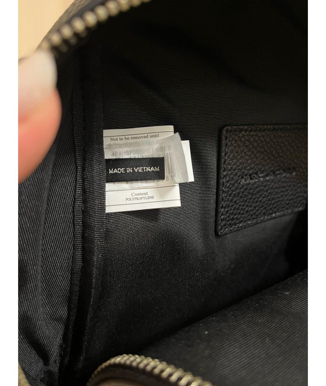 MARC JACOBS Черный кожаный рюкзак, фото 4