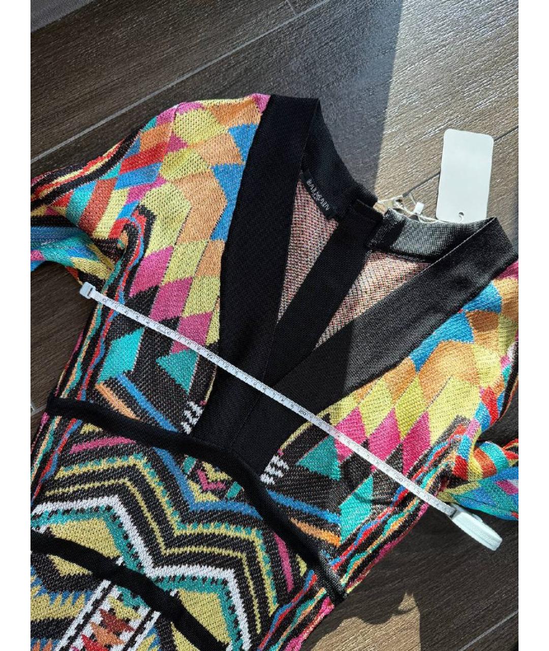 BALMAIN Мульти вискозное платье, фото 5