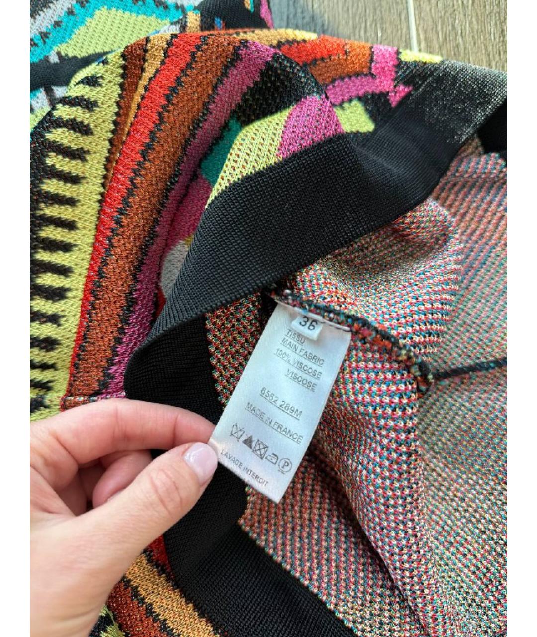 BALMAIN Мульти вискозное платье, фото 4