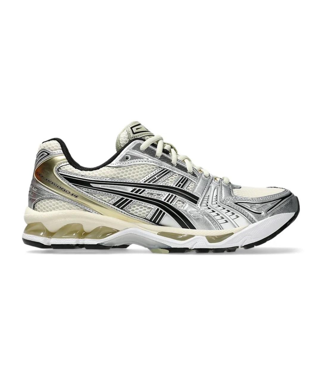 ASICS Бежевые текстильные низкие кроссовки / кеды, фото 4