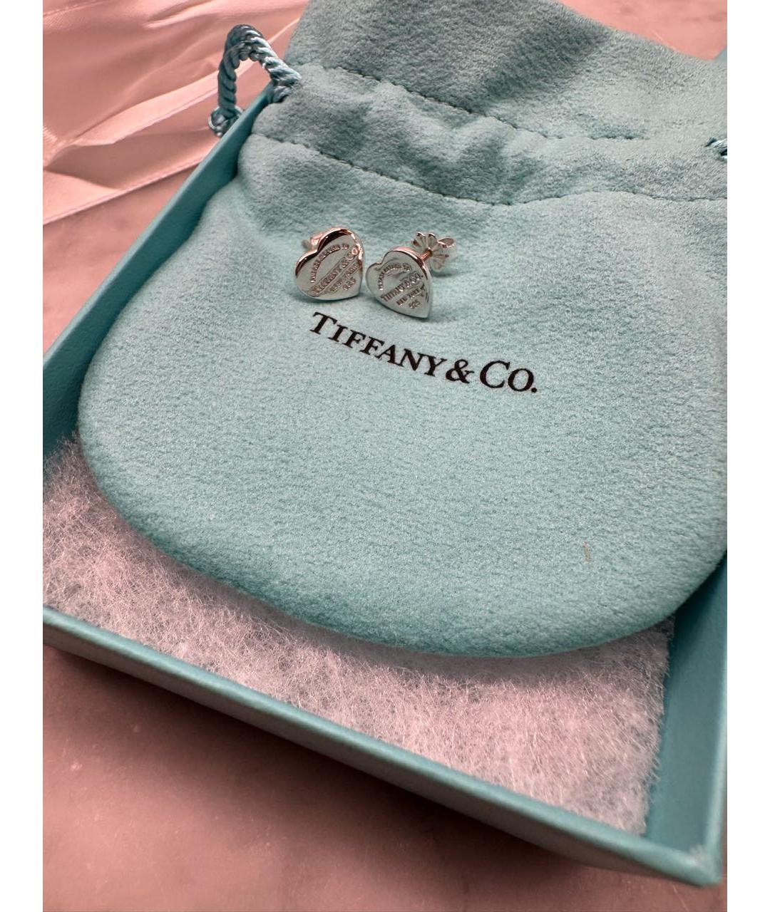 TIFFANY&CO Серебряные серебряные серьги, фото 2