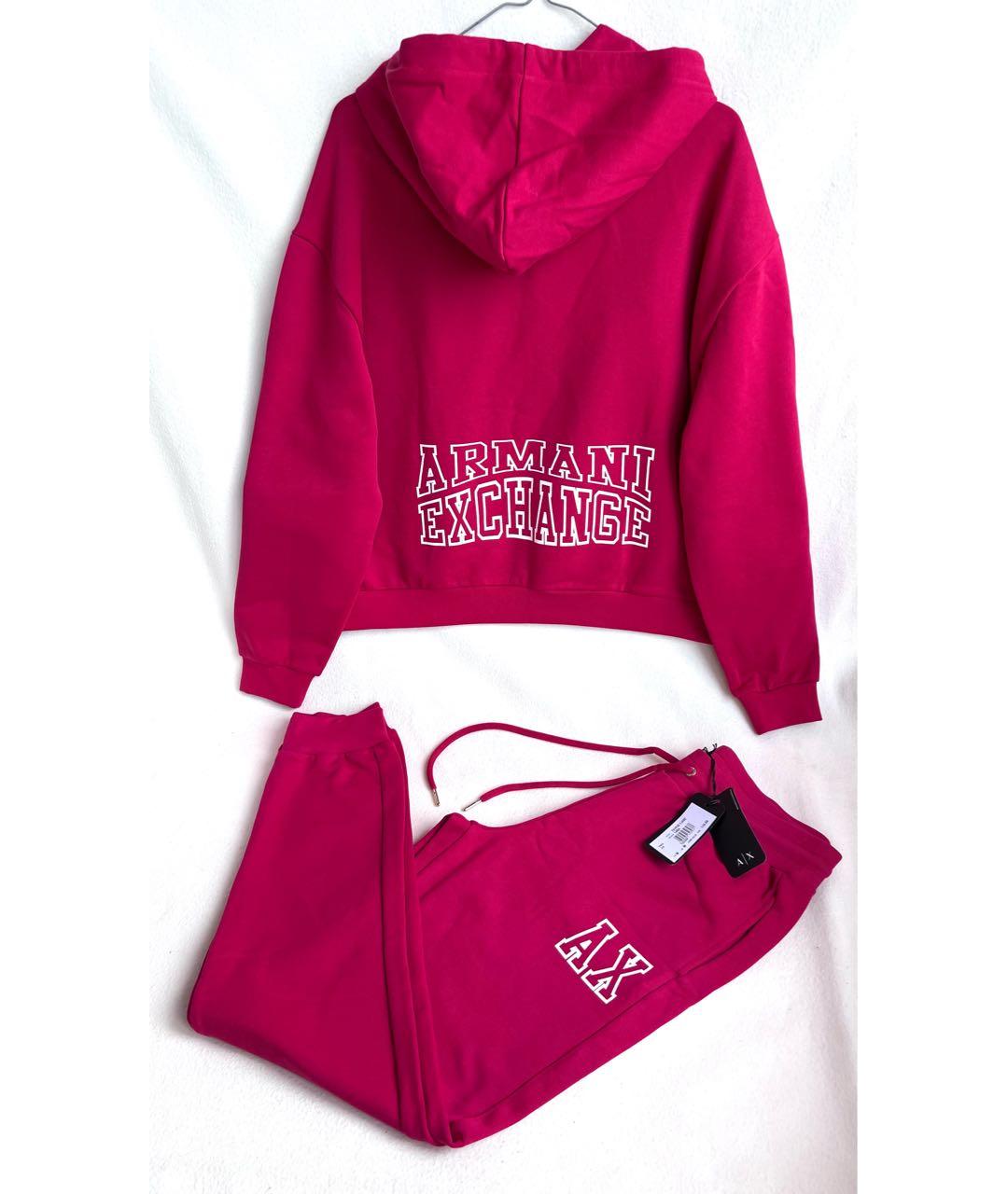 ARMANI EXCHANGE Бордовый хлопковый спортивные костюмы, фото 7