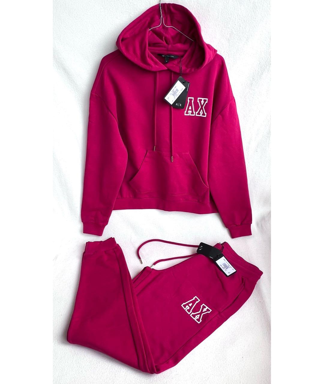 ARMANI EXCHANGE Бордовый хлопковый спортивные костюмы, фото 6