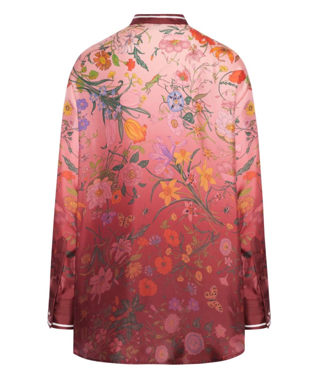 GUCCI Красная шелковая рубашка, фото 2