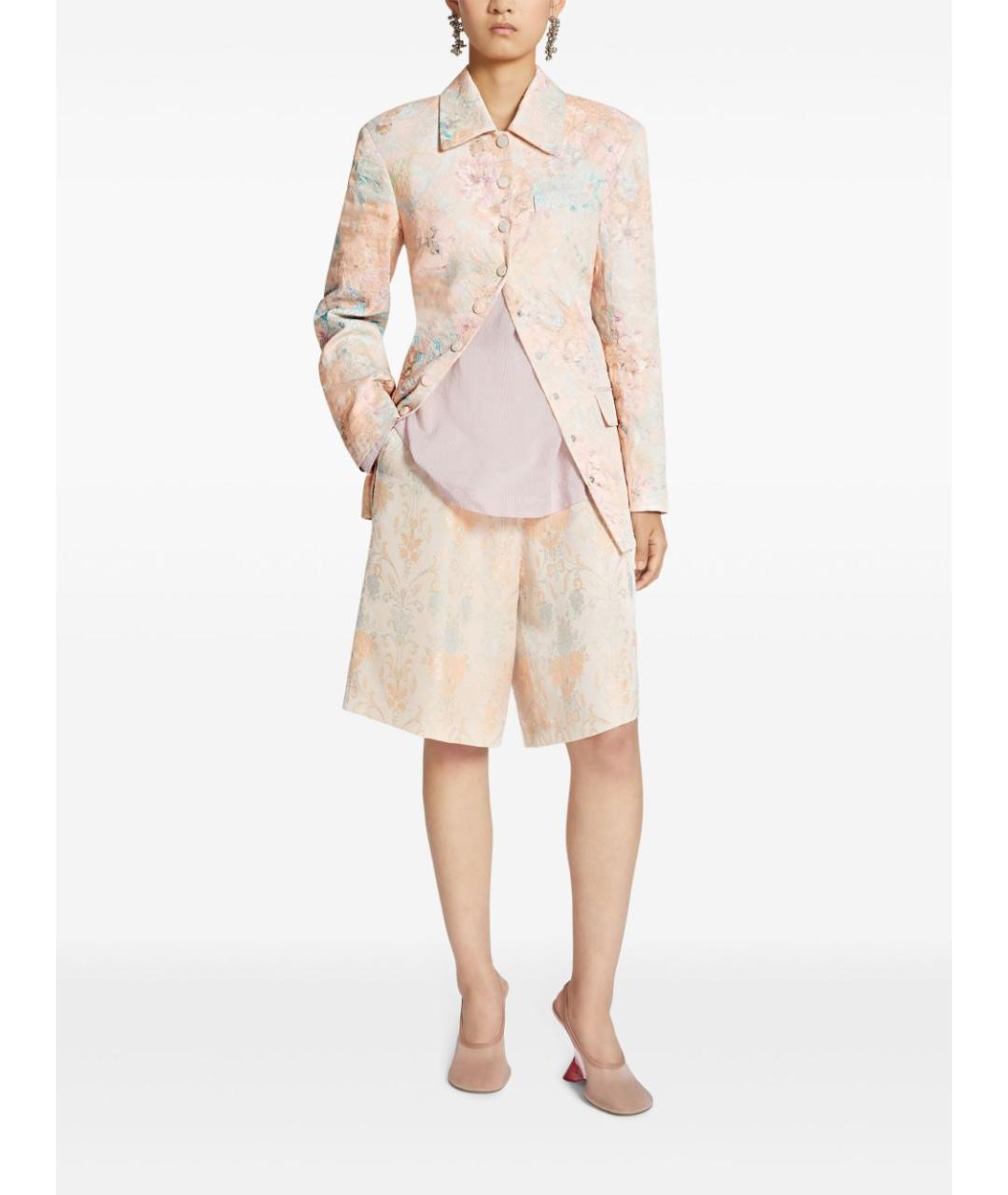 DRIES VAN NOTEN Розовый льняной жакет/пиджак, фото 3