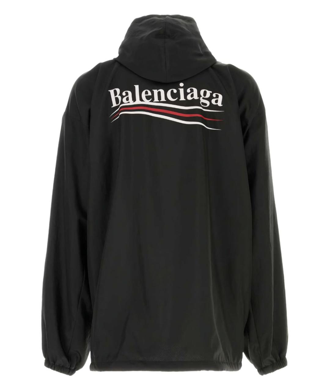 BALENCIAGA Черная полиэстеровая куртка, фото 3