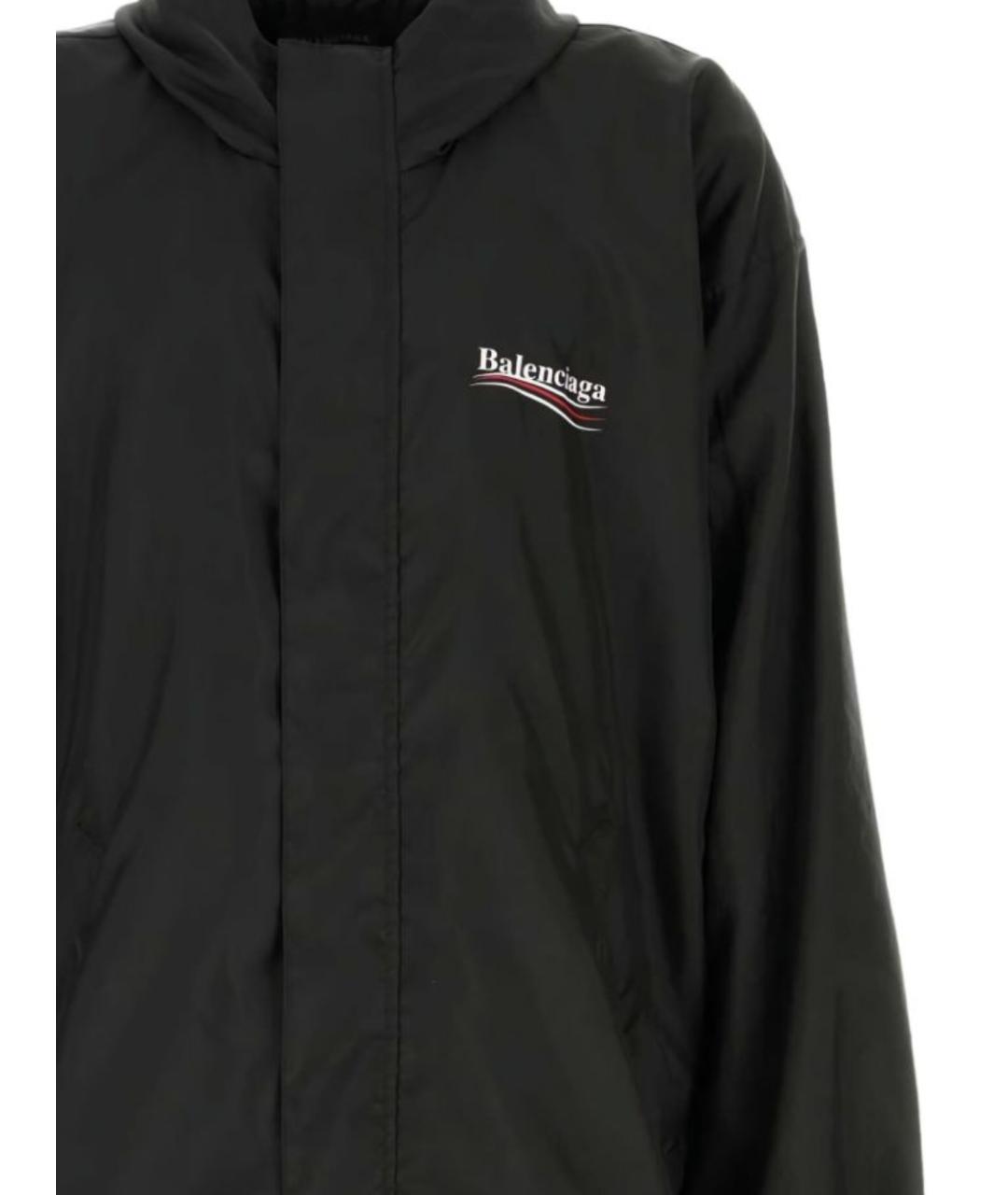 BALENCIAGA Черная полиэстеровая куртка, фото 2