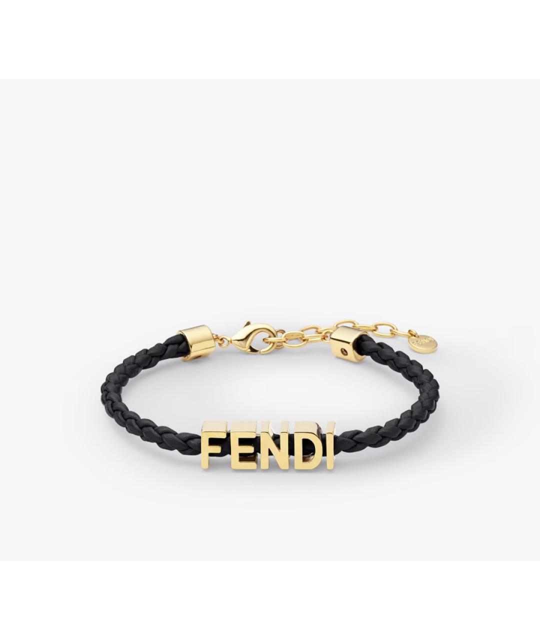 FENDI Черный браслет, фото 4