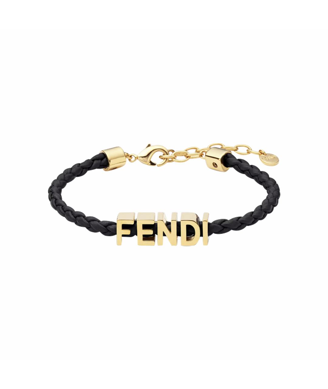 FENDI Черный браслет, фото 1