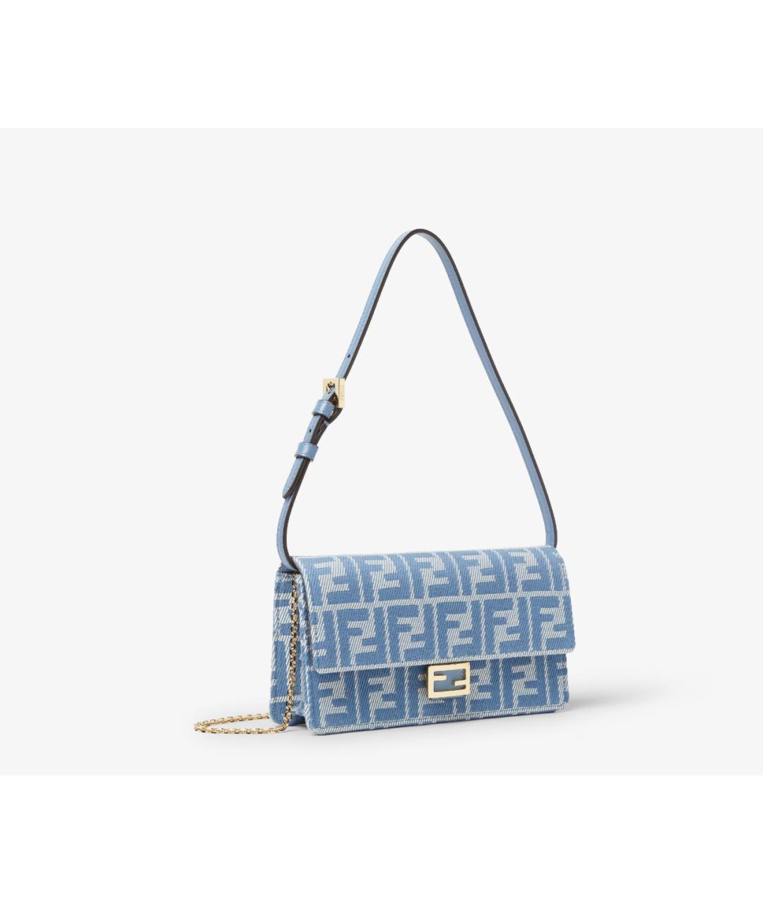 FENDI Синяя сумка через плечо, фото 2