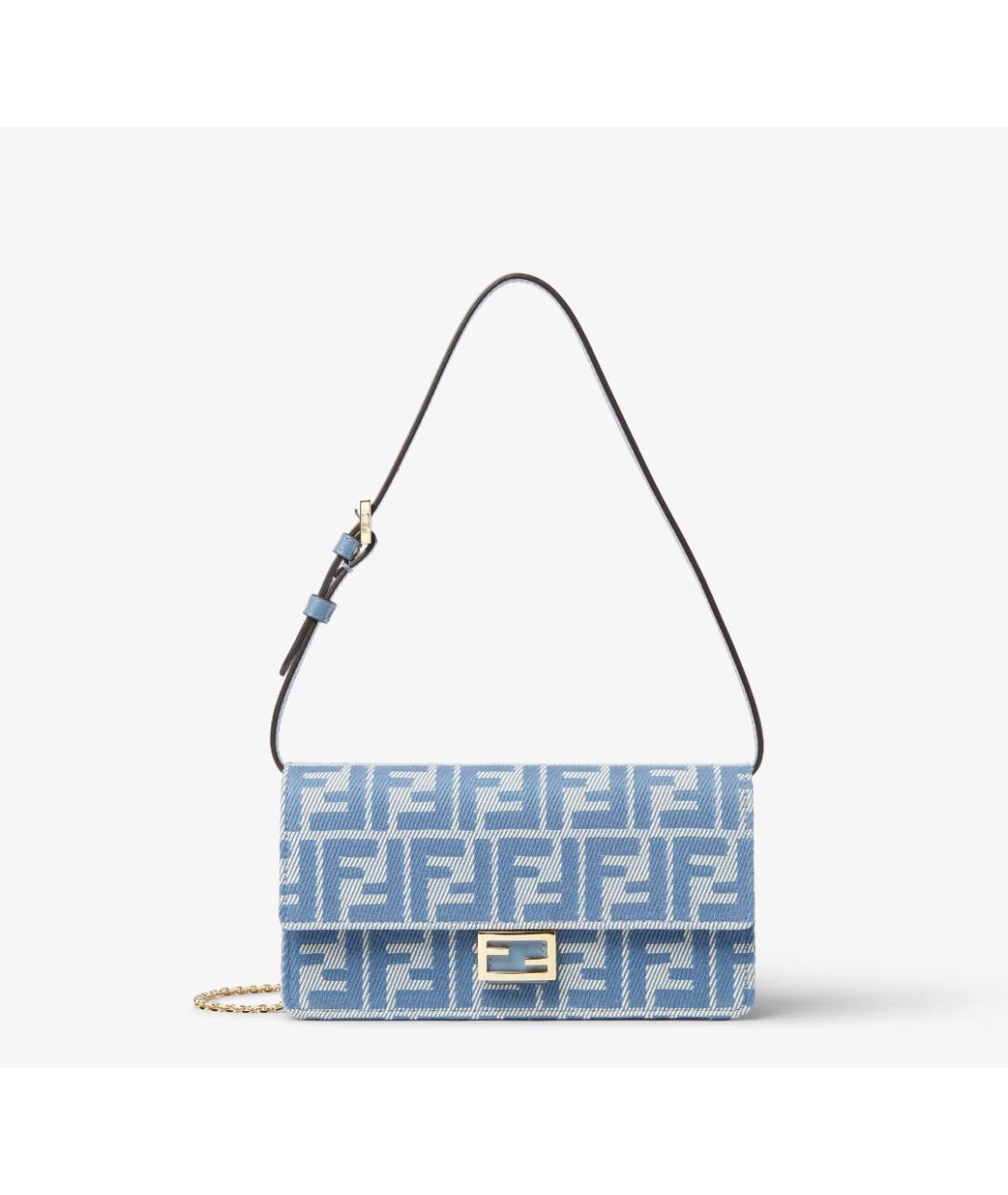 FENDI Синяя сумка через плечо, фото 6
