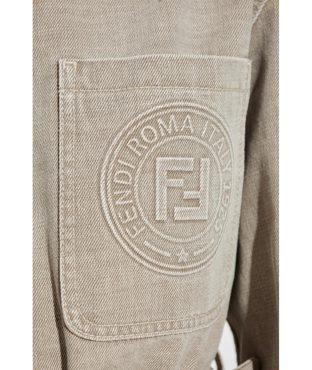 FENDI Бежевая куртка, фото 5