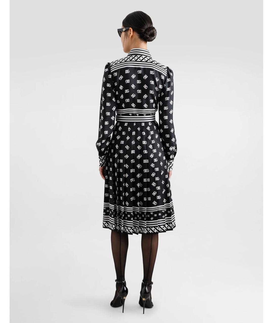 DOLCE&GABBANA Черное повседневное платье, фото 3
