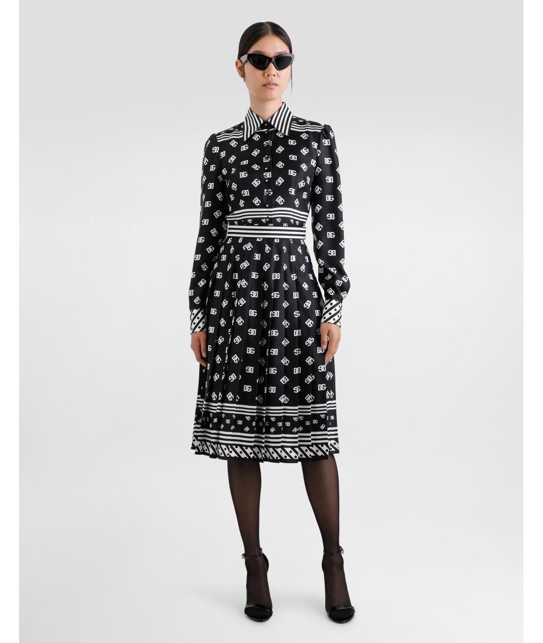 DOLCE&GABBANA Черное повседневное платье, фото 2