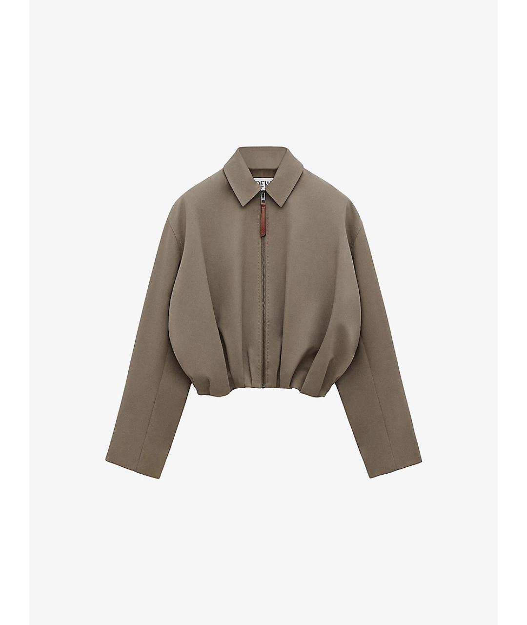LOEWE Хаки куртка, фото 5