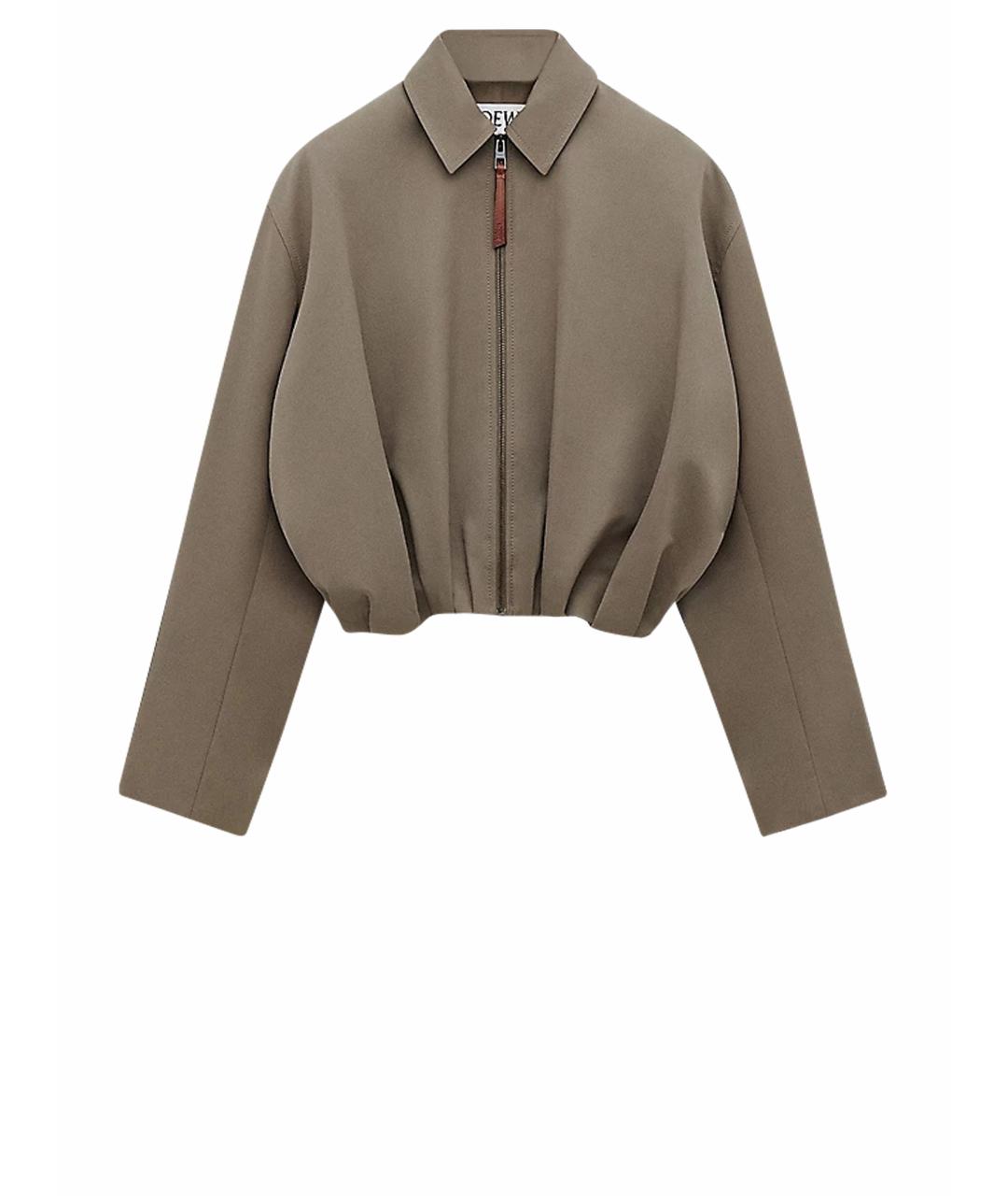 LOEWE Хаки куртка, фото 1