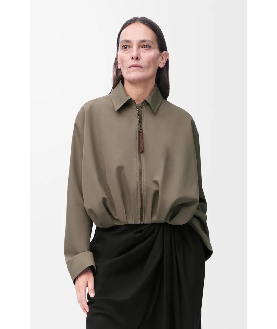 LOEWE Хаки куртка, фото 2