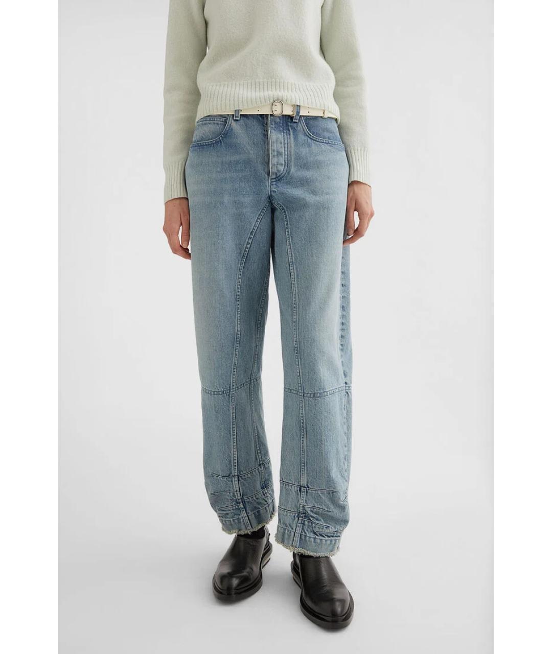 JIL SANDER Голубые прямые джинсы, фото 3