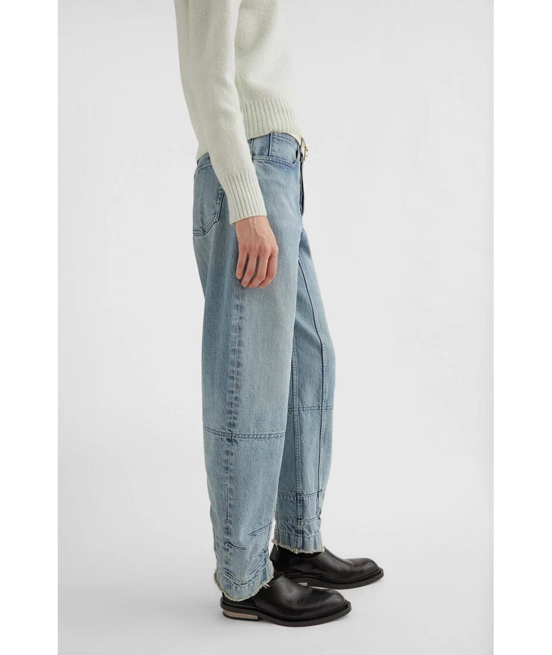 JIL SANDER Голубые прямые джинсы, фото 4