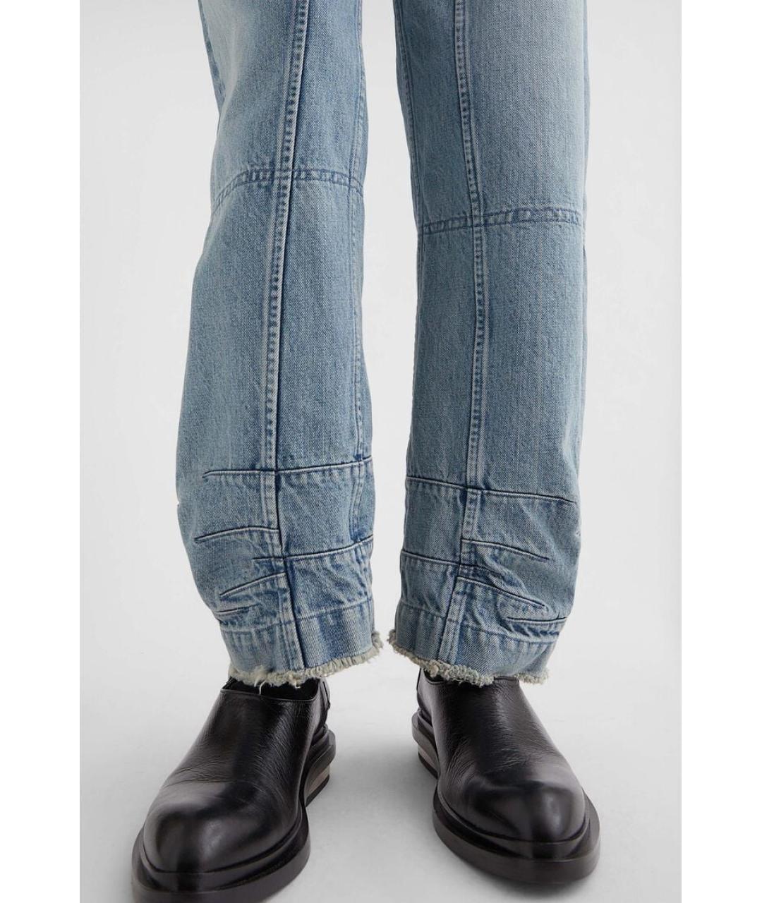 JIL SANDER Голубые прямые джинсы, фото 6