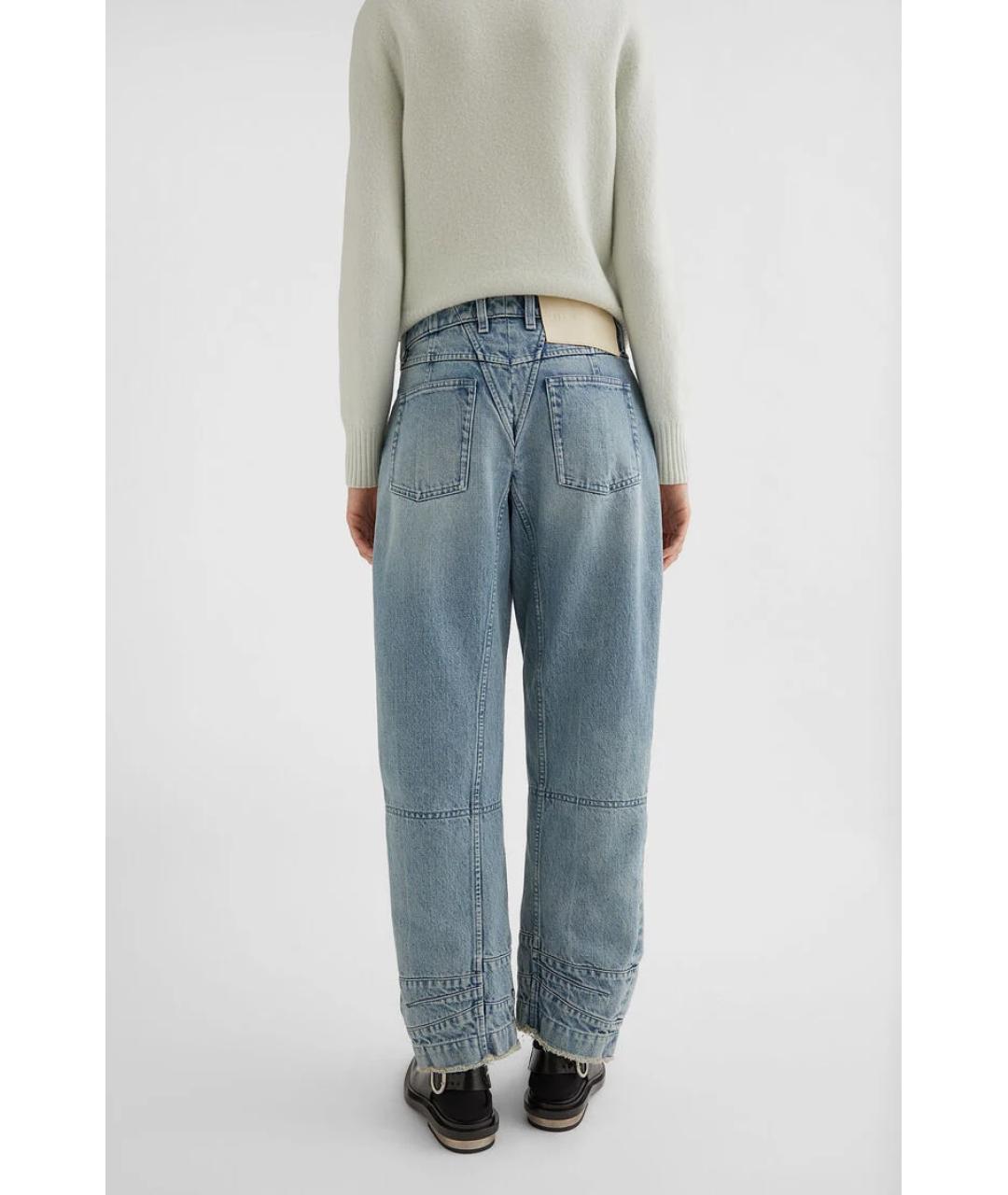 JIL SANDER Голубые прямые джинсы, фото 5