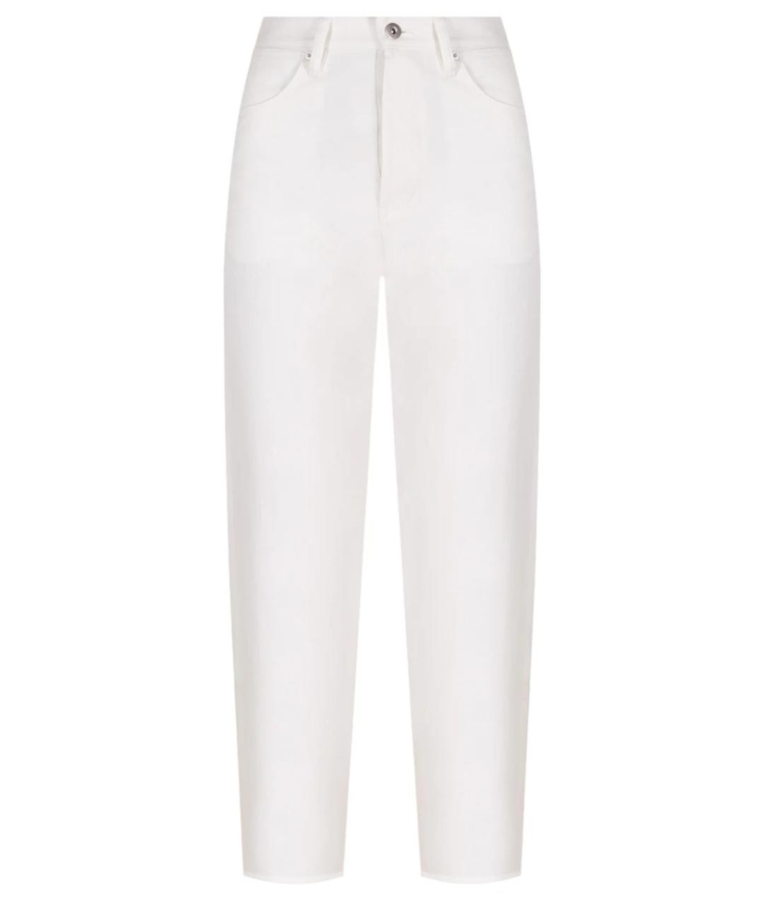 JIL SANDER Белые прямые джинсы, фото 1