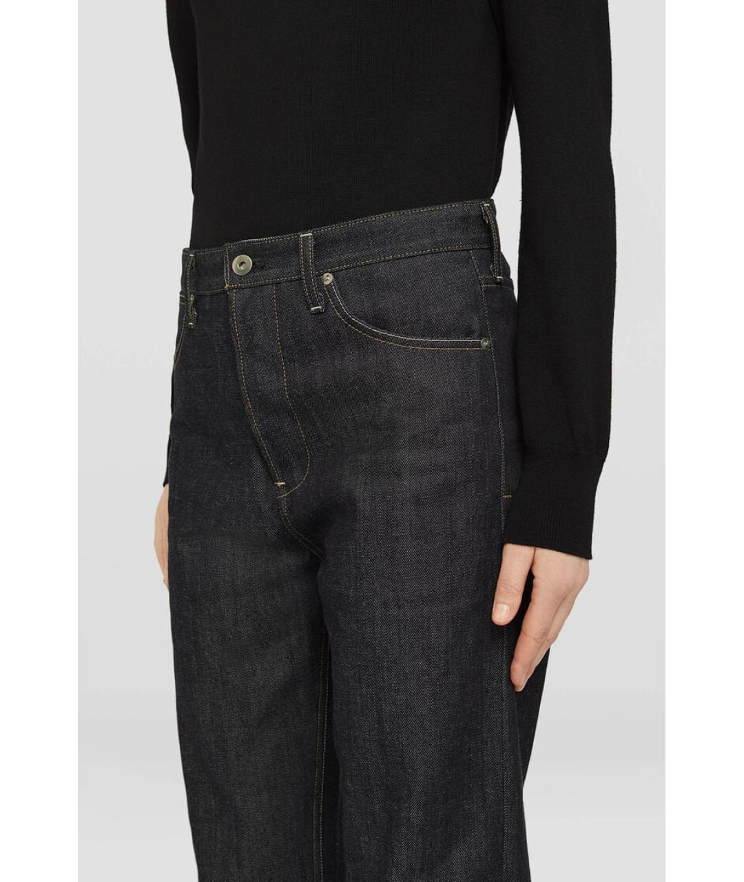 JIL SANDER Темно-синие прямые джинсы, фото 5