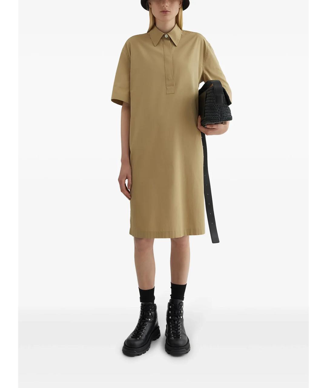 JIL SANDER Хаки повседневное платье, фото 2