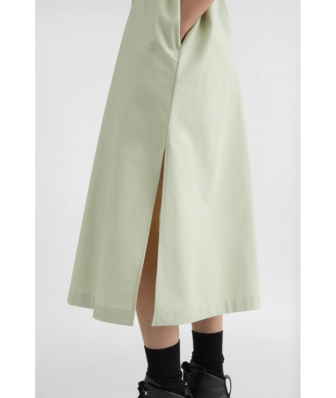 JIL SANDER Салатовыое повседневное платье, фото 5