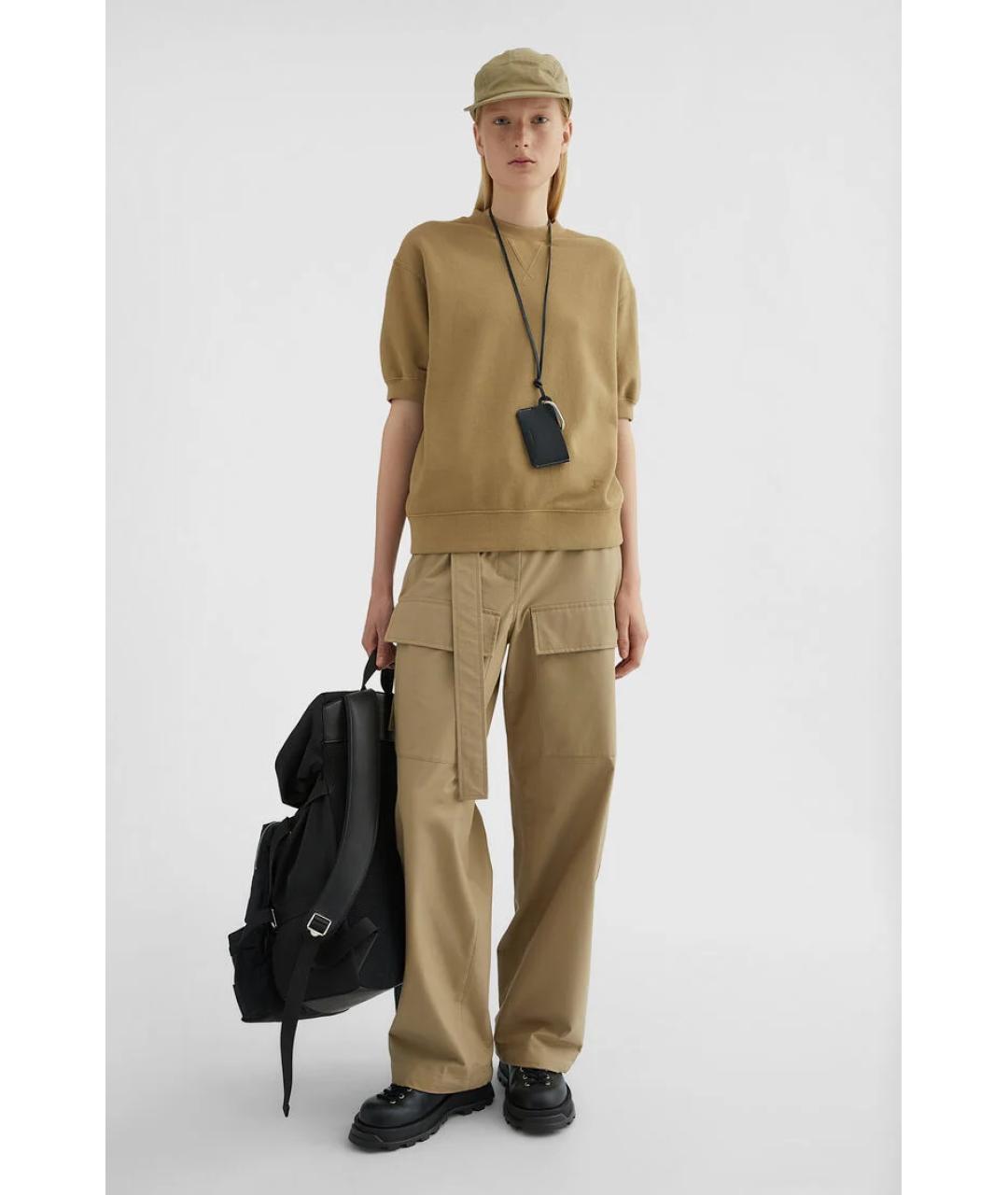 JIL SANDER Хаки футболка, фото 2