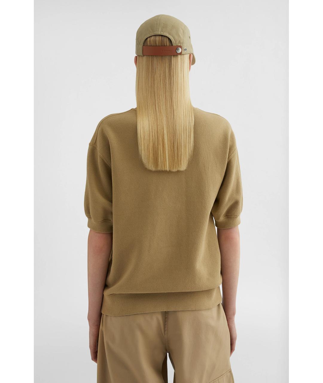 JIL SANDER Хаки футболка, фото 5
