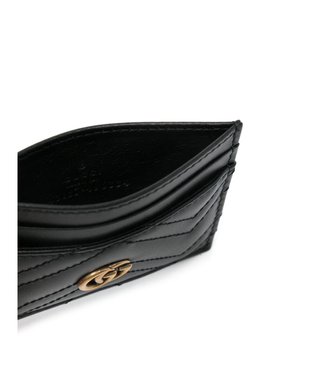 GUCCI Черный кожаный кардхолдер, фото 3