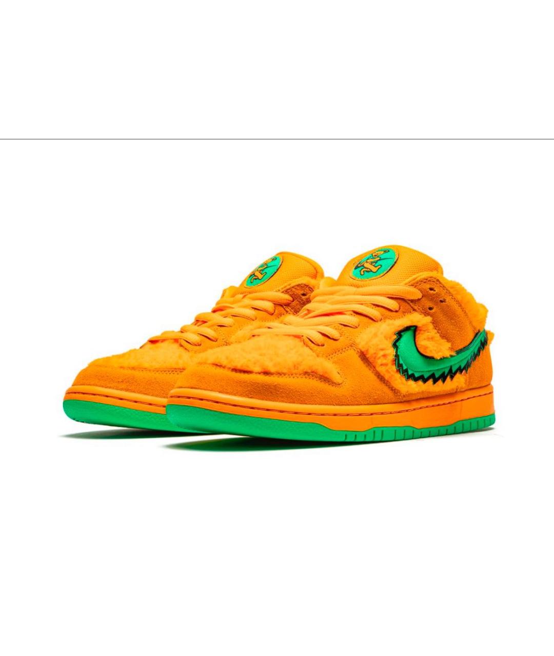 NIKE Оранжевое замшевые кеды, фото 2