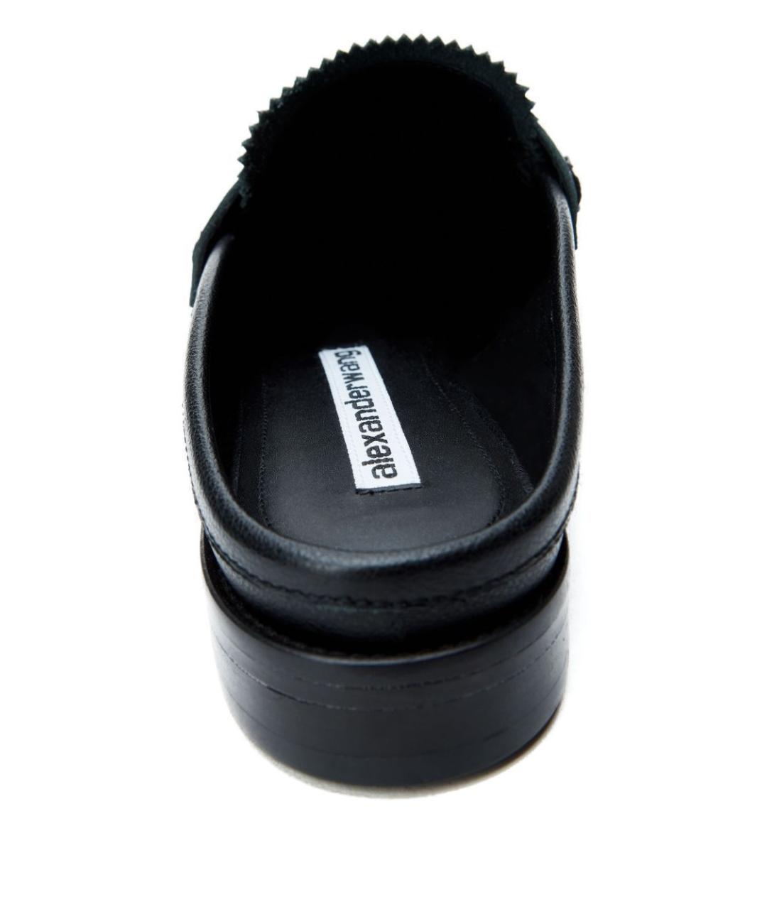 ALEXANDER WANG Черные кожаные лоферы, фото 4