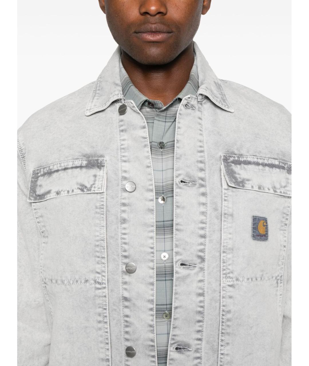CARHARTT WIP Серая хлопковая куртка, фото 3