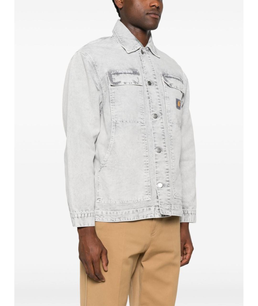 CARHARTT WIP Серая хлопковая куртка, фото 4