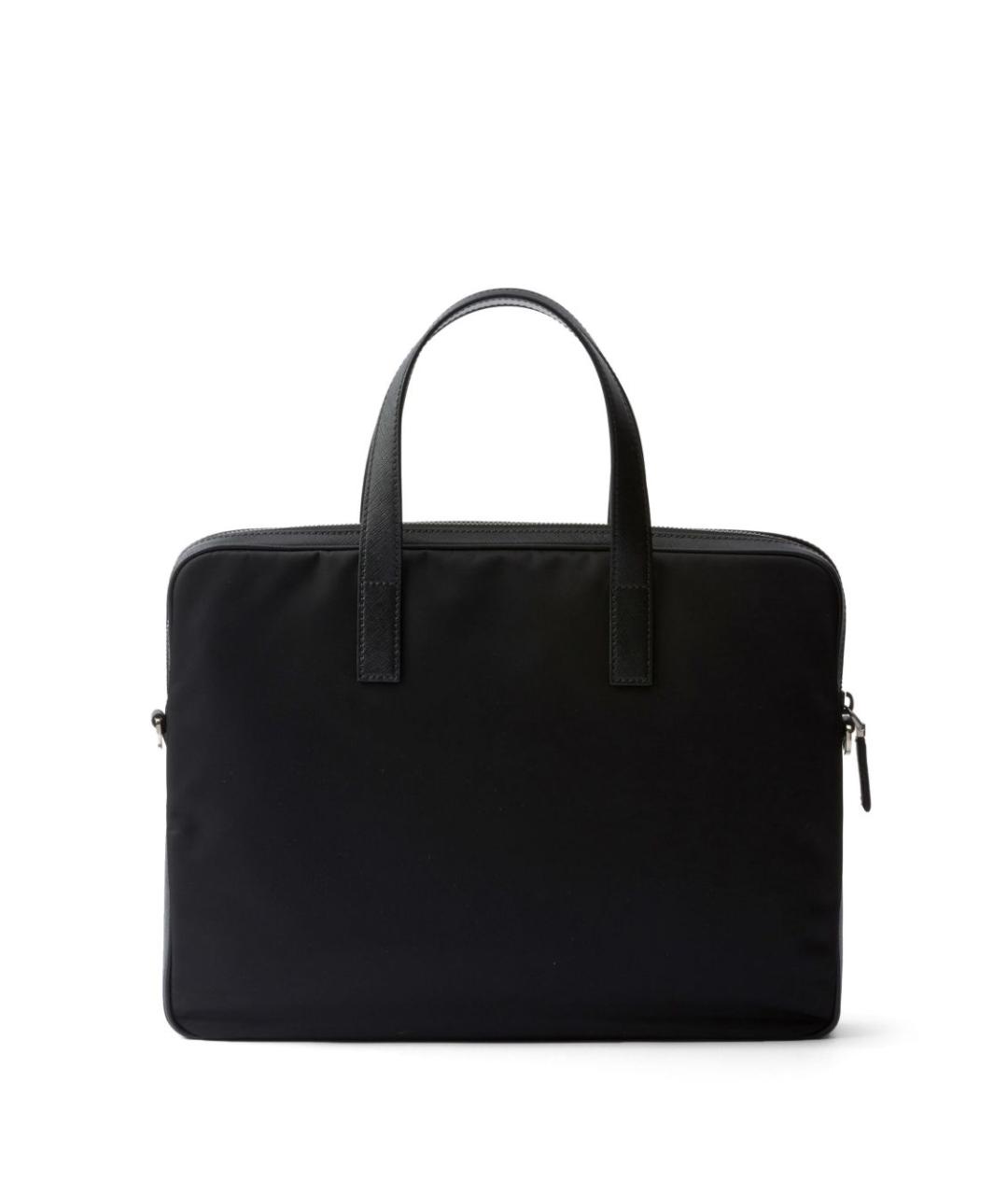 PRADA Черный синтетический портфель, фото 4