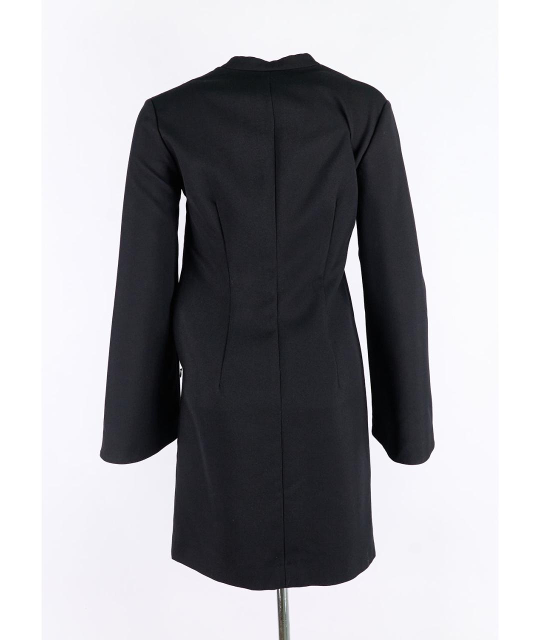 SAINT LAURENT Черное шерстяное повседневное платье, фото 5