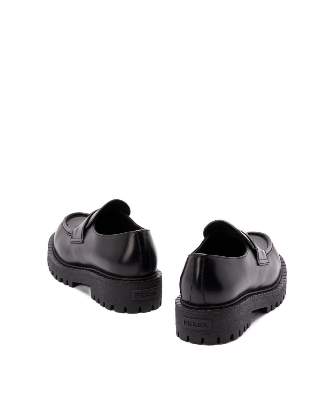 PRADA Черные кожаные лоферы, фото 5