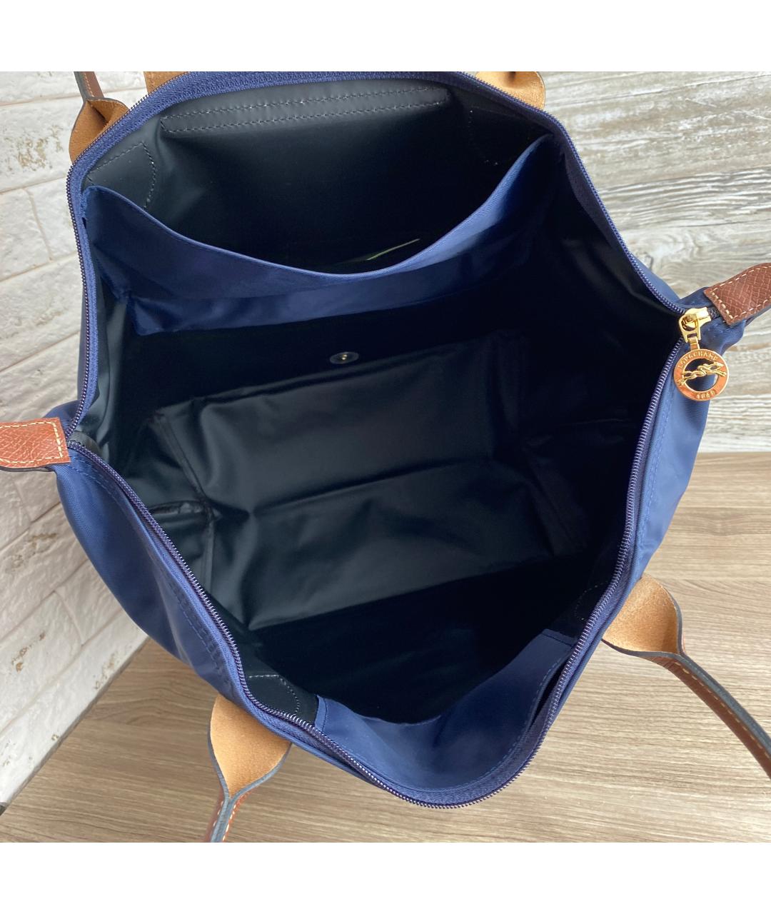 LONGCHAMP Синяя сумка тоут, фото 4