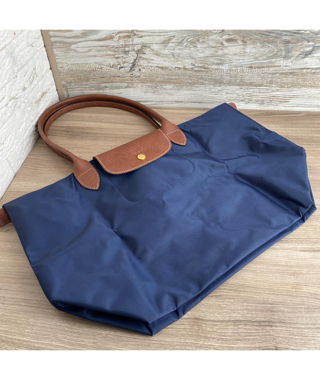 LONGCHAMP Синяя сумка тоут, фото 9