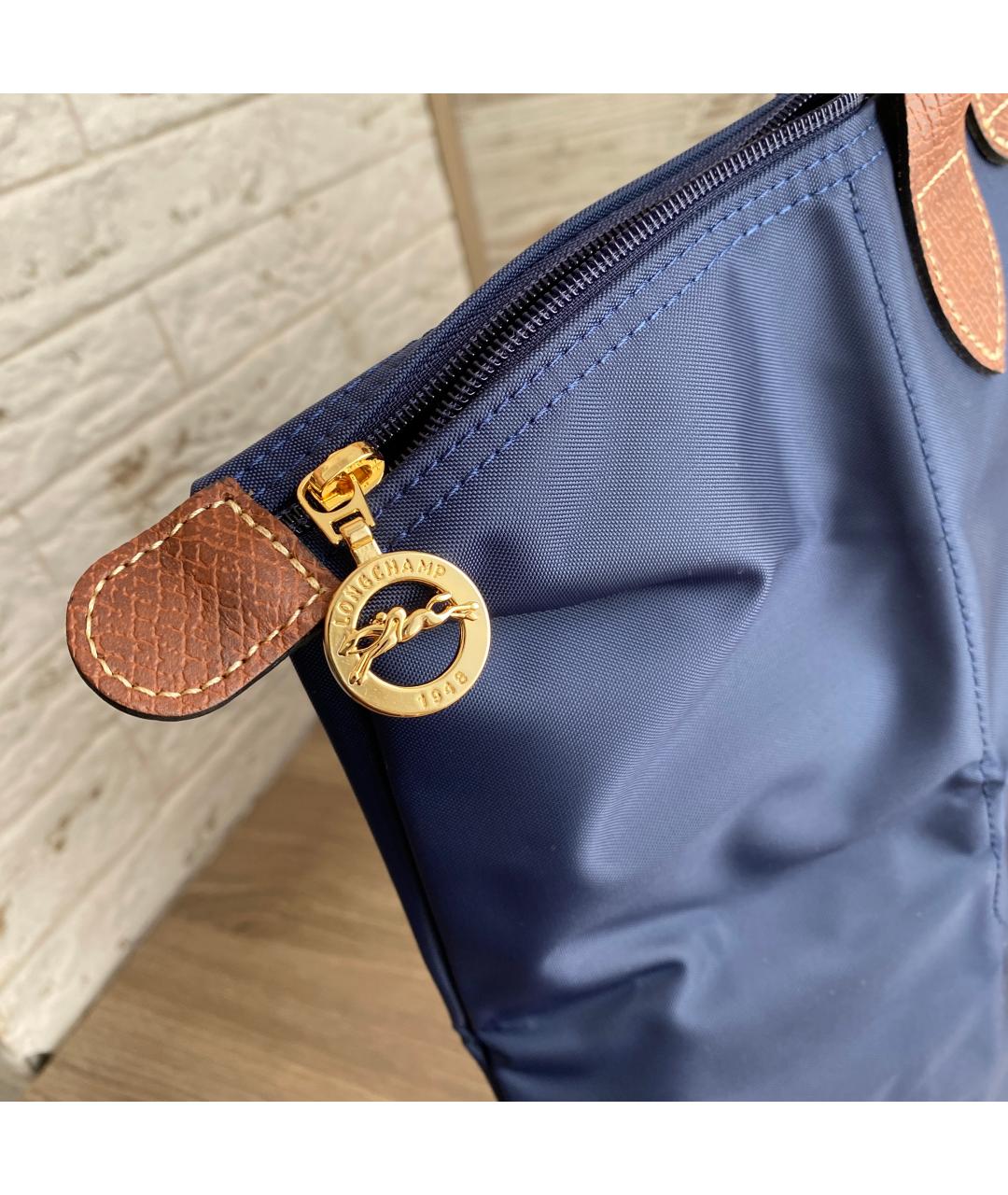 LONGCHAMP Синяя сумка тоут, фото 7