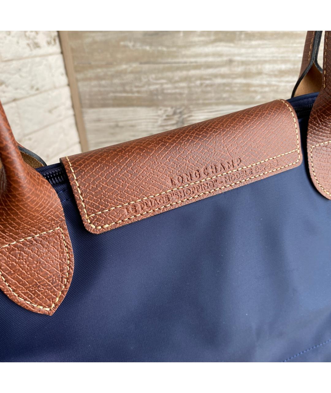 LONGCHAMP Синяя сумка тоут, фото 8