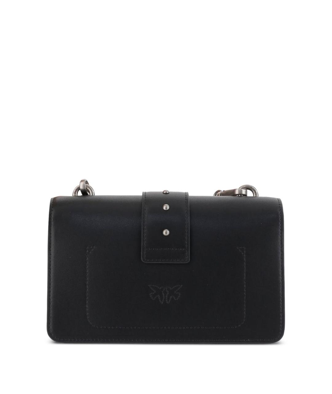 PINKO Черная кожаная сумка через плечо, фото 2
