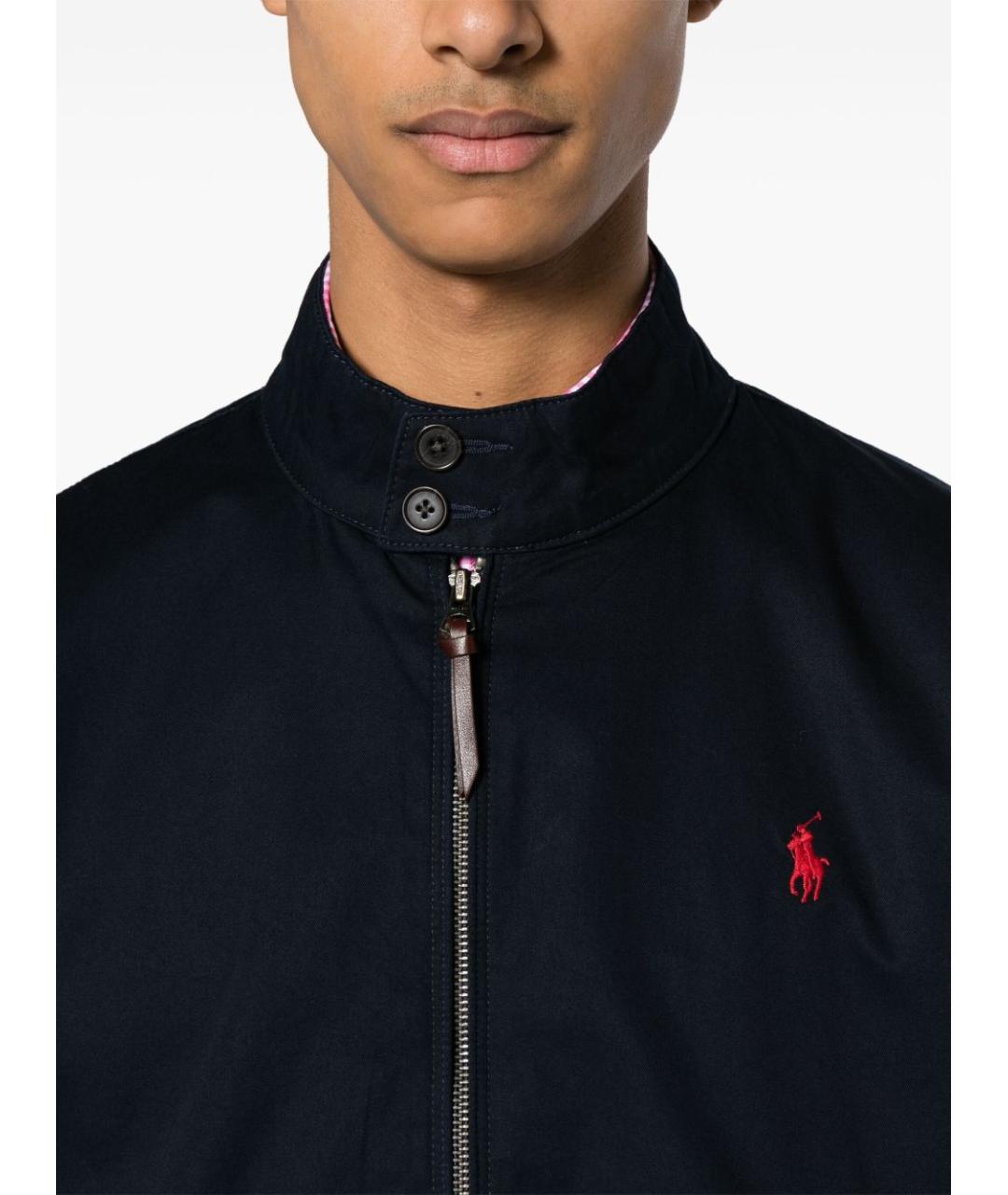 POLO RALPH LAUREN Темно-синяя хлопковая куртка, фото 4