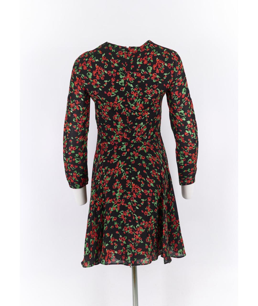 VALENTINO Черное шелковое повседневное платье, фото 4